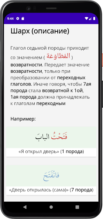 Для каждого урока написана подробная и понятная теория. Мединский курс Арабского языка часть 4